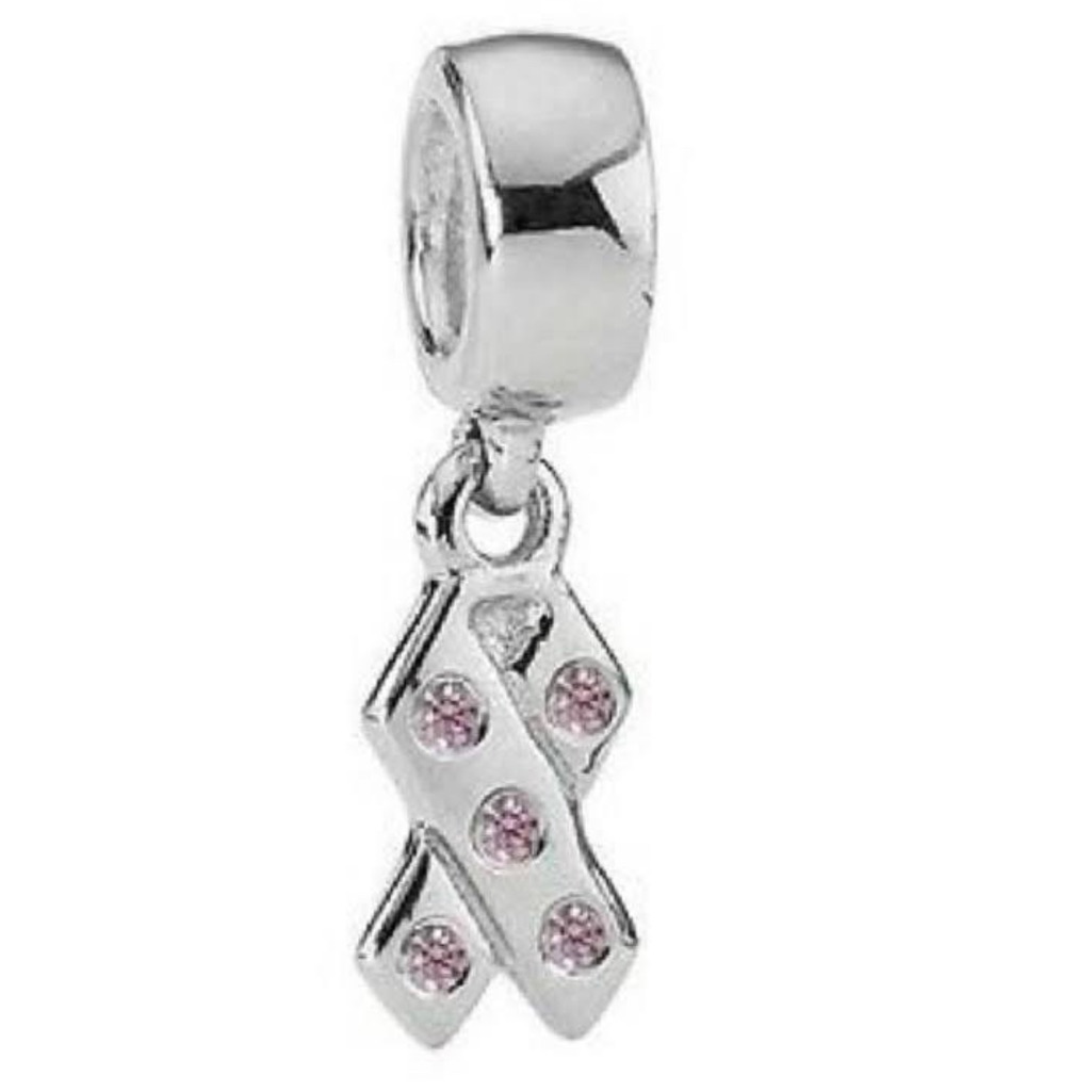 Pandora Awareness Pink Ribbon Charm